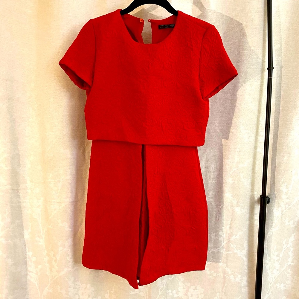 Zara Red Mini Tea Dress